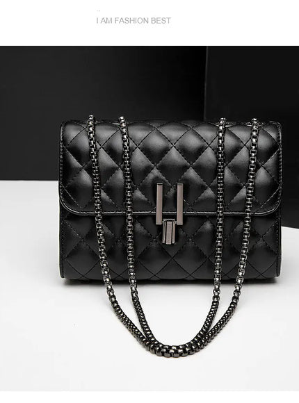 KissICON Rhombic Chain Small Fragrant Wind Messenger Shoulder