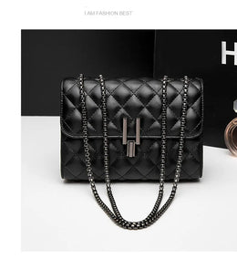 KissICON Rhombic Chain Small Fragrant Wind Messenger Shoulder