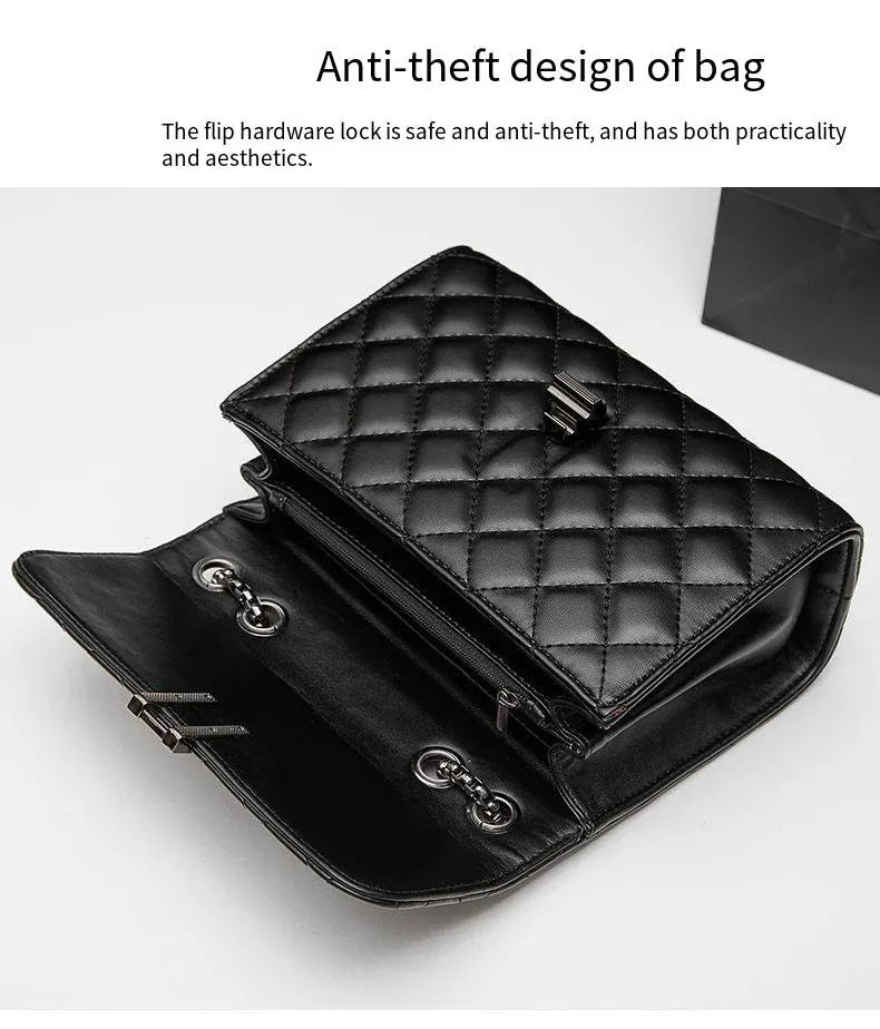 KissICON Rhombic Chain Small Fragrant Wind Messenger Shoulder