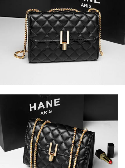 KissICON Rhombic Chain Small Fragrant Wind Messenger Shoulder