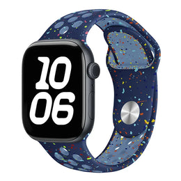 KissICON Ribbon Blue / SM / 38 40 41 S10-11 42mm Silicone Strap For Apple Watch Ultra 3 2 Band 49mm 46mm 45mm 44mm 42mm 41mm 40mm Correa Bracelet iWatch Series 11 10 9 8 7 6 SE