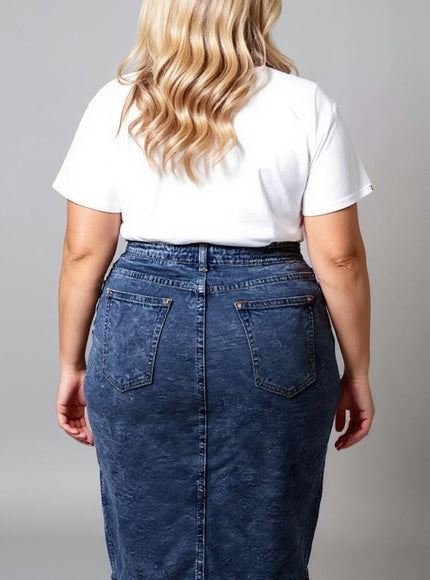 Classic High-Waist Denim Mini Skirt – Timeless Wardrobe Essential