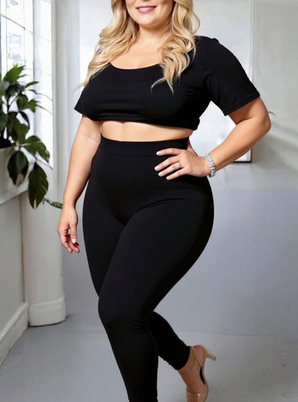 Plain Black Leggings – Everyday Comfort & Style