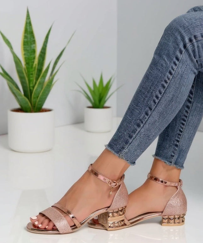 Glimmering Goddess Rose Gold Heels