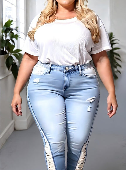 Distressed Diva Flare Jeans