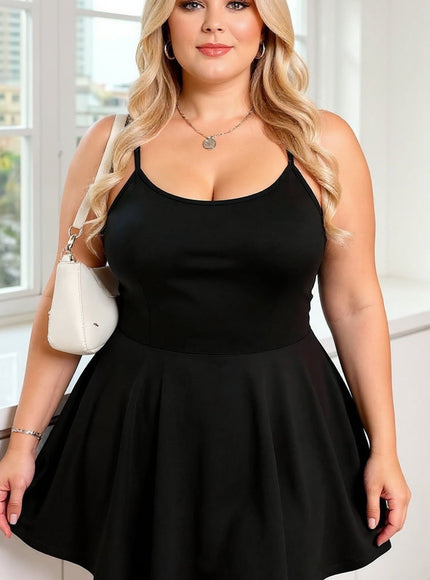 Plus Size Summer Halter Dress – Comfortable & Sexy Backless Design