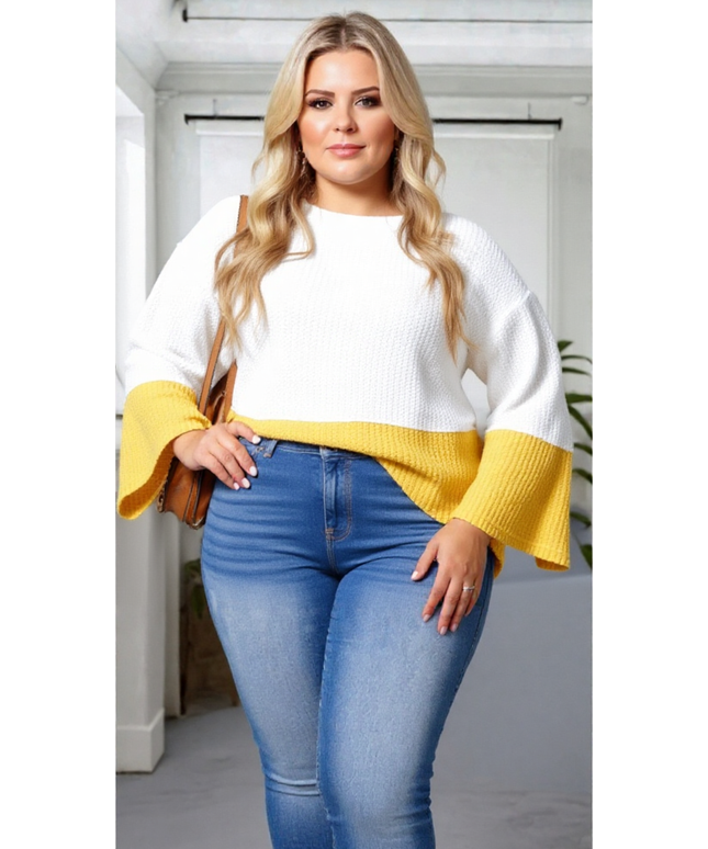 Color-Blocked Comfort: Your New Favorite Knit Top