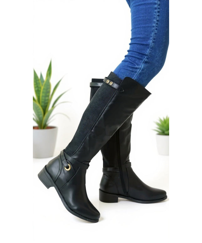 Equestrian Chic Knee-High Boots