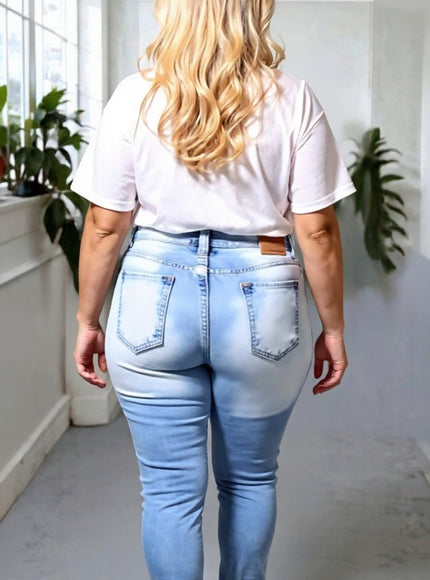 Distressed Diva Flare Jeans