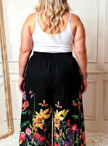 Floral Fiesta Wide-Leg Pants