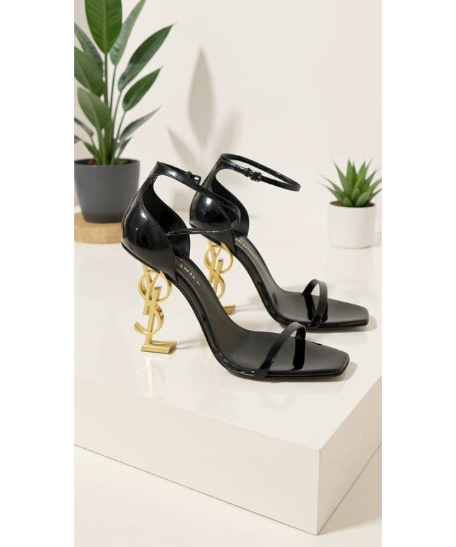 Logo Heel Sandals