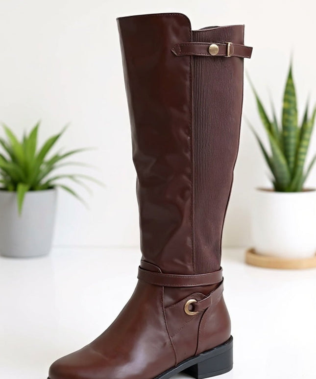 Equestrian Chic Knee-High Boots