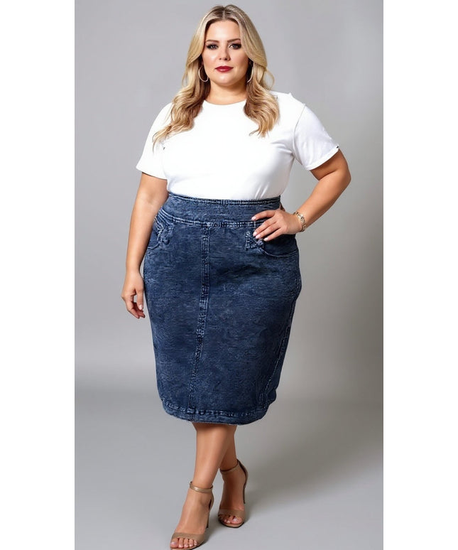 Classic High-Waist Denim Mini Skirt – Timeless Wardrobe Essential