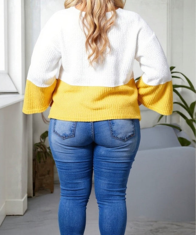 Color-Blocked Comfort: Your New Favorite Knit Top