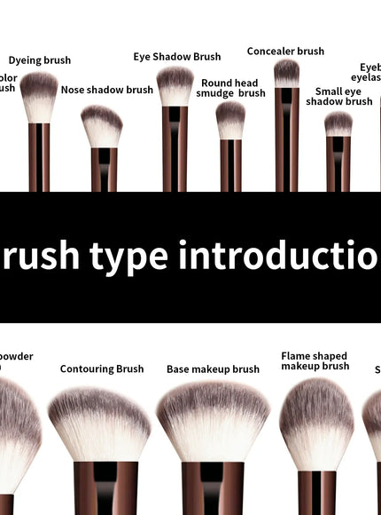 KissICON Ronshadow 13 Piece Makeup Brush Set For Face