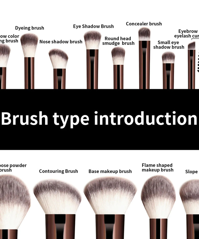 KissICON Ronshadow 13 Piece Makeup Brush Set For Face