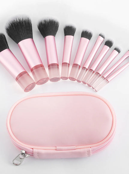 KissICON RonshadowBrush 10pcs Mini Makeup Brush Set - With