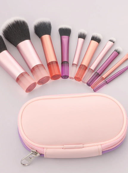 KissICON RonshadowBrush 10pcs Mini Makeup Brush Set - With