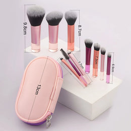 KissICON RonshadowBrush 10pcs Mini Makeup Brush Set - With