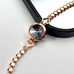 KissICON Rose Black KissIcon Rose Love Bracelet Watch - Compact Exquisite