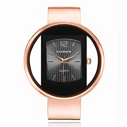 KissICON Rose black KissIcon UTHAI W26 Womens Watch Stainless Steel Band