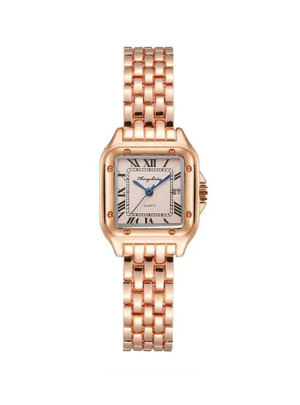 KissICON Rose female UTHAI Women Quartz Watch Stainless Steel Band -
