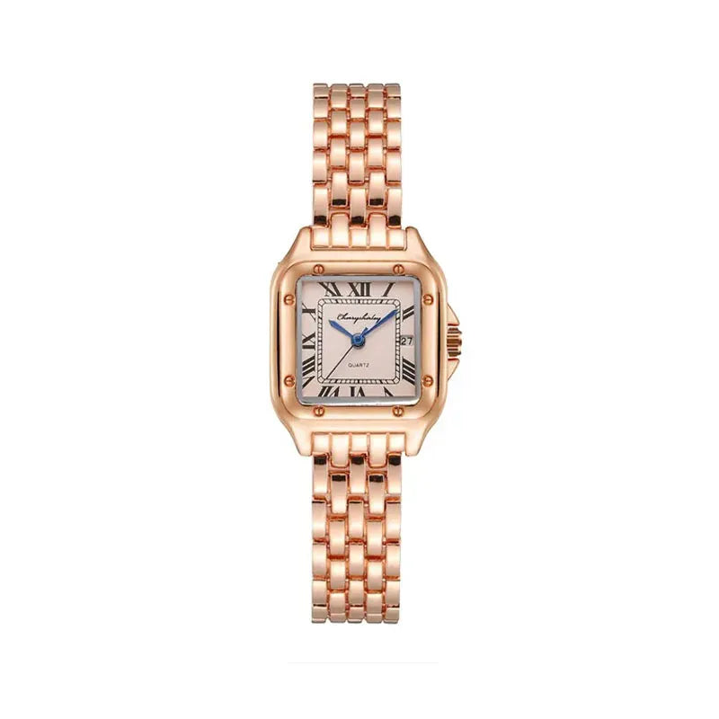 KissICON Rose female UTHAI Women Quartz Watch Stainless Steel Band -
