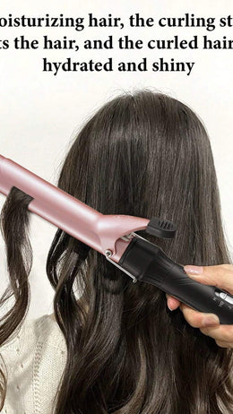 KISSICON Rose Gold CRASTS CRASTS Star Maker 32Mm Large Barrel Curling Iron, Suitable for Creating Big Curls,