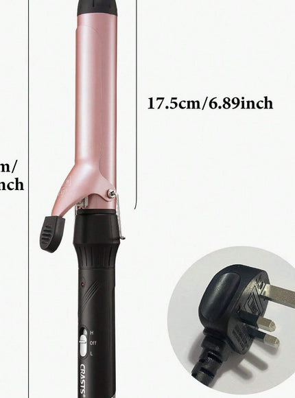 KISSICON Rose Gold CRASTS CRASTS Star Maker 32Mm Large Barrel Curling Iron, Suitable for Creating Big Curls,