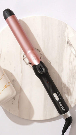 KISSICON Rose Gold CRASTS CRASTS Star Maker 32Mm Large Barrel Curling Iron, Suitable for Creating Big Curls,