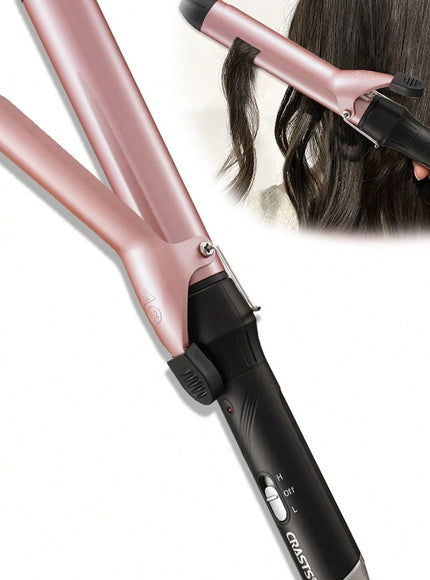 KISSICON Rose Gold CRASTS CRASTS Star Maker 32Mm Large Barrel Curling Iron, Suitable for Creating Big Curls,
