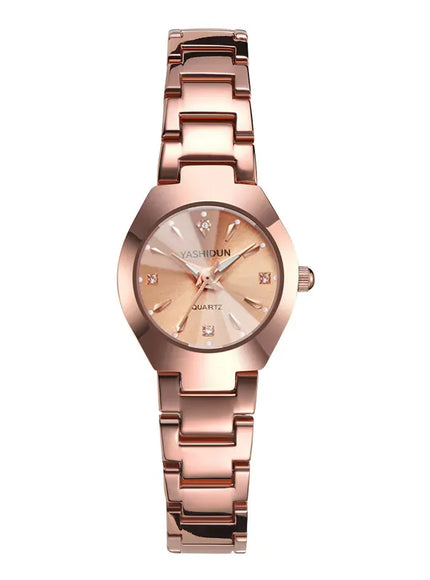 KissICON Rose gold female KissIcon UTHAI Mens Watch Casual Steel Band -
