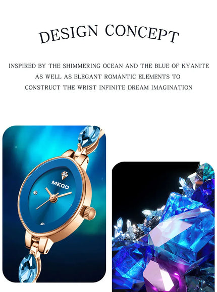 KissICON Rose gold KissIcon Uthai L37 Quartz Watch Diamonds Waterproof -