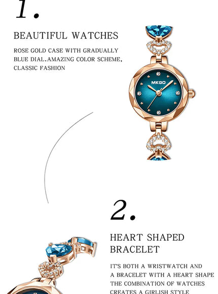 KissICON Rose gold KissIcon Uthai L37 Quartz Watch Diamonds Waterproof -