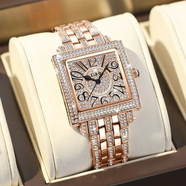 KissIcon UTHAI Women Square Watch - Waterproof Diamond