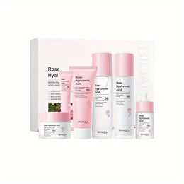 KissICON Rose Hyaluronic Acid Gift Box Six-piece Set KissIcon BioAqua Rose HA GiftSet - Hydration Firming
