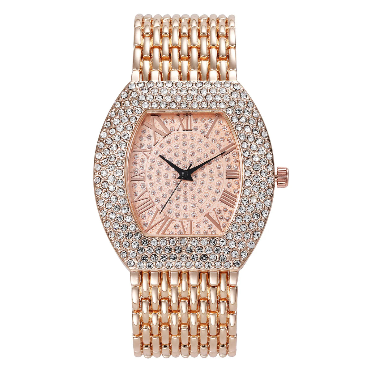 KissICON Rose KissIcon UTHAI H64 Diamond Watch Steel Band -