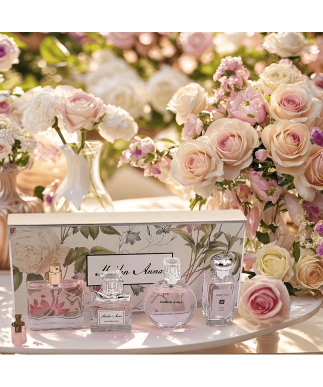 KissICON Rose perfume suit / 30ML*4 4piece Floral Perfume – Gift Longlasting Romance