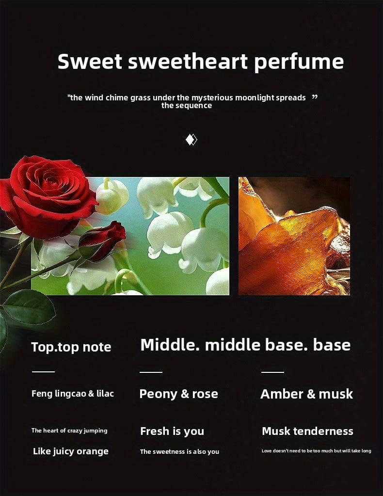 KissICON Rose perfume suit / 30ML*4 Elegant 4piece Floral Perfume – Gift Lasting Romance