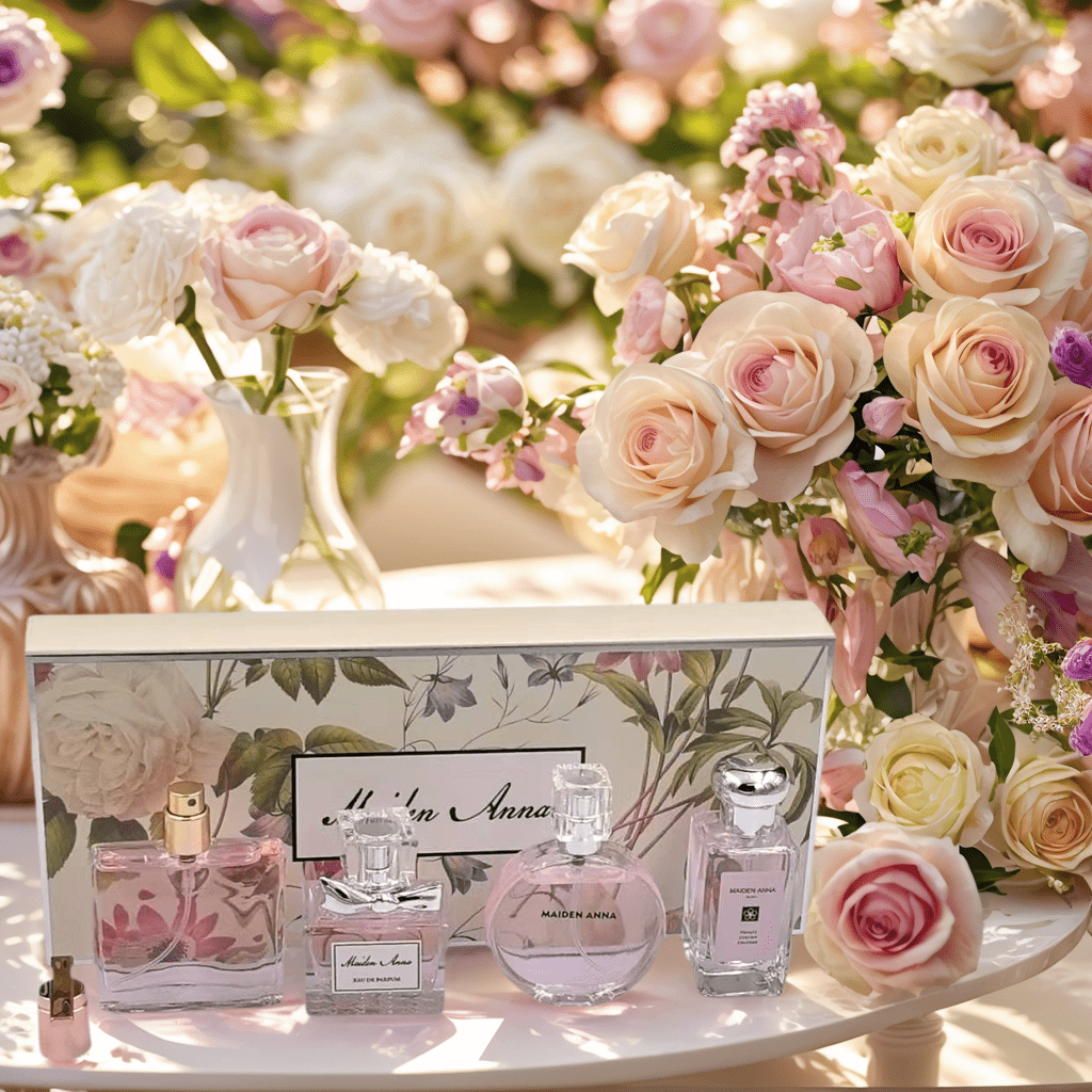 KissICON Rose perfume suit / 30ML*4 Elegant 4piece Floral Perfume – Gift Lasting Romance