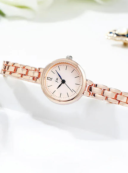 KissICON Rose pink KissIcon UTHAI W103 Women Fashion Quartz Minimalist Gift