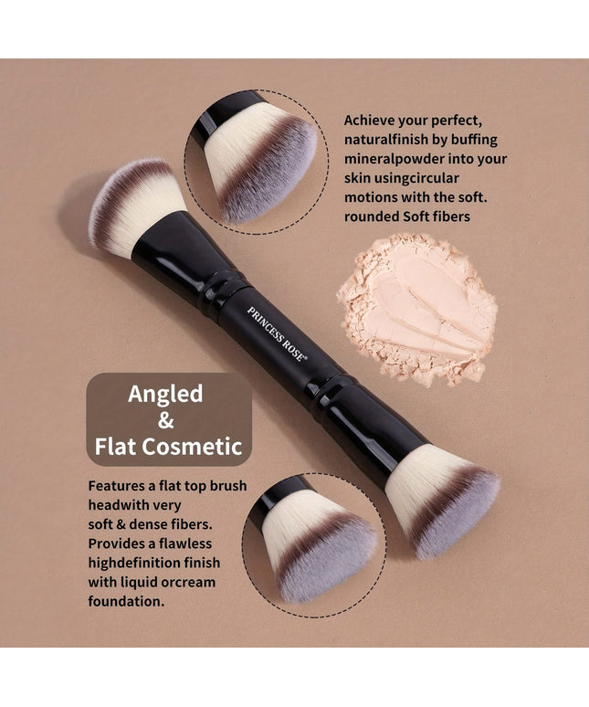 KissICON Rose Princess 4pc Pro Dualended Makeup Brush Set