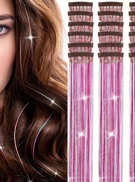 KissICON Rose Red / 20inch KissIcon 18Pcs Hair Clips 20Inch - Heat Resistant