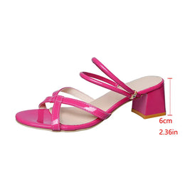 KissICON rose red / 42 Women' Luxury Gold Pu Leather High Heel Sandals