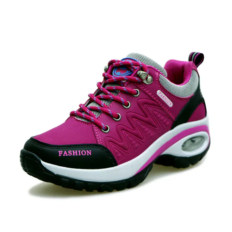 Dropshipman rose red / 42 Women Sports Shoes Platform Sneakers Fashion Outdoor Hiking  Non-Slip Casual Shoes Low Top Running Shoes Women Footwear