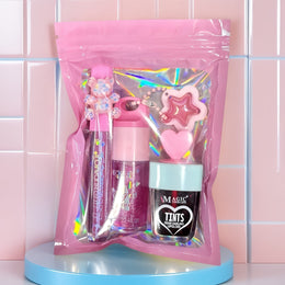 KissICON Rose Red+Blue Hydrating Colorchanging Lip Gloss Honey Gift Set