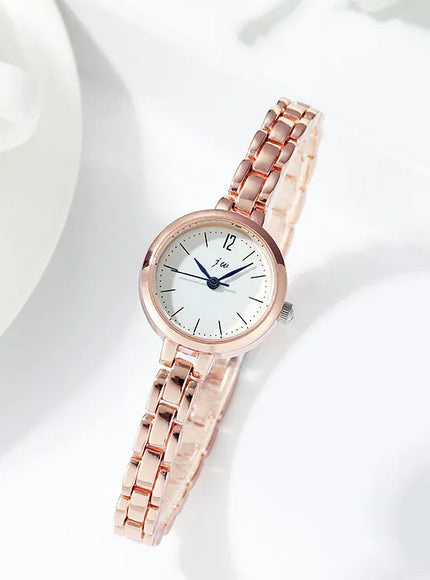 KissICON Rose white KissIcon UTHAI W103 Women Fashion Quartz Minimalist Gift