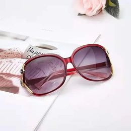 Dropshipman Round Large Frame Sunglasses – Camellia Detail