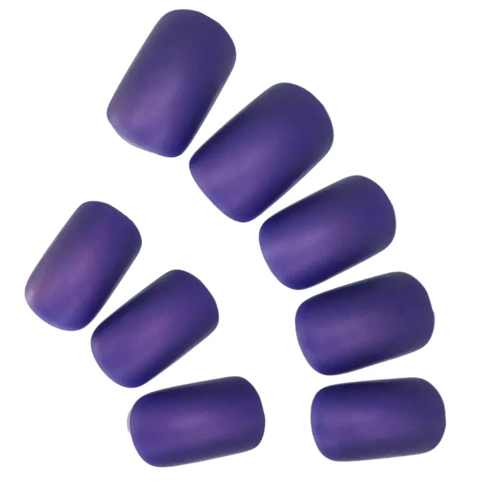 KissICON Royal Blue Acrylic Press On Nails With Glue