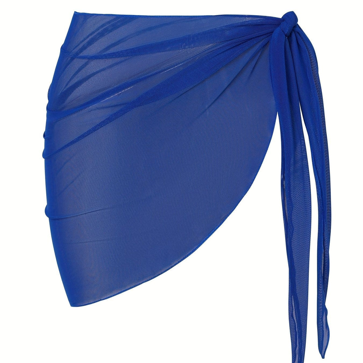 KissICON Royal Blue / One-size Sheer Beach Wrap Skirt – Elasticity Resort Essential